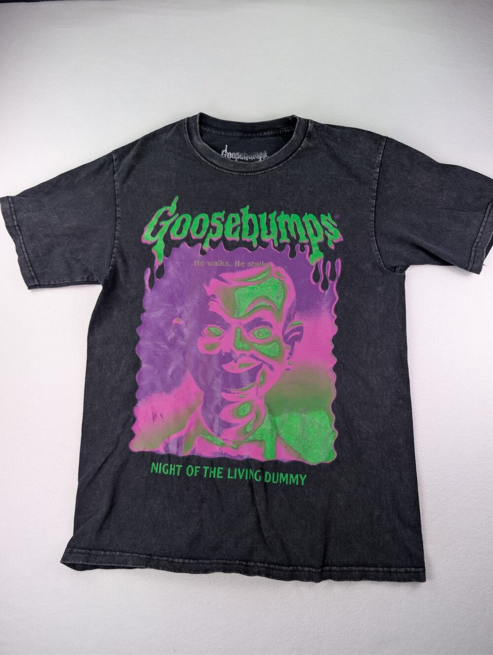 Goosebumps Night of the Living Dummy Slappy Graphic Tee Men’s M